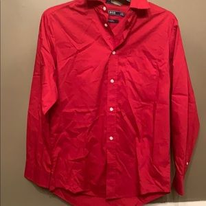 Boys Izod large button up shirt.